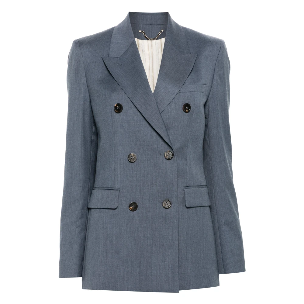 Golden Goose Double Breasted Blazer Gray Dames