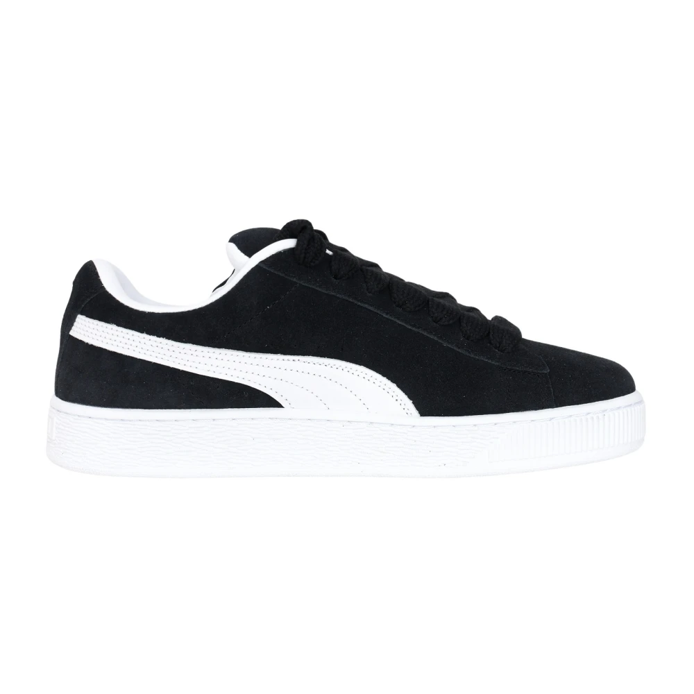 Puma Svarta Mocka Sneakers för Kvinnor Black, Dam