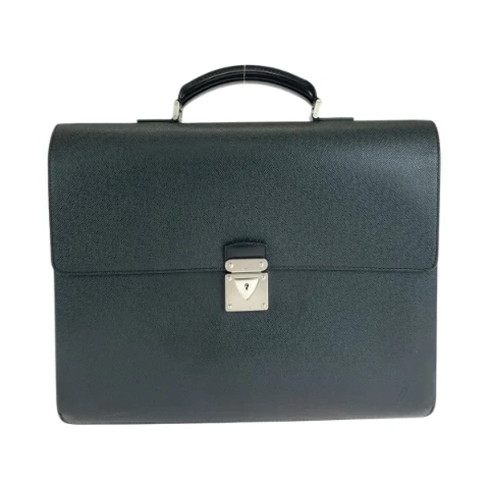 Louis Vuitton Vintage Pre-owned Leather briefcases Black Dames