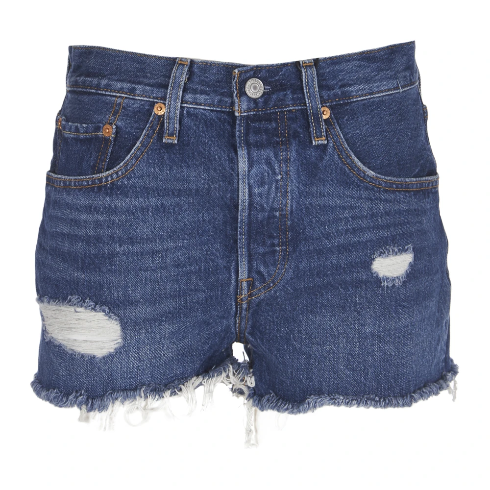 Levi's Korte spijkerbroek Blue Dames