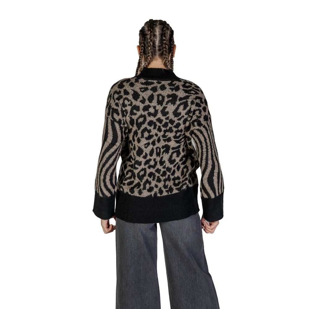 Vero Moda Beige Acryl Trui Herfst Winter Collectie Black Dames