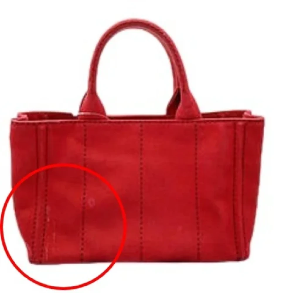 Prada Vintage Pre-owned Leather prada-bags Red Dames