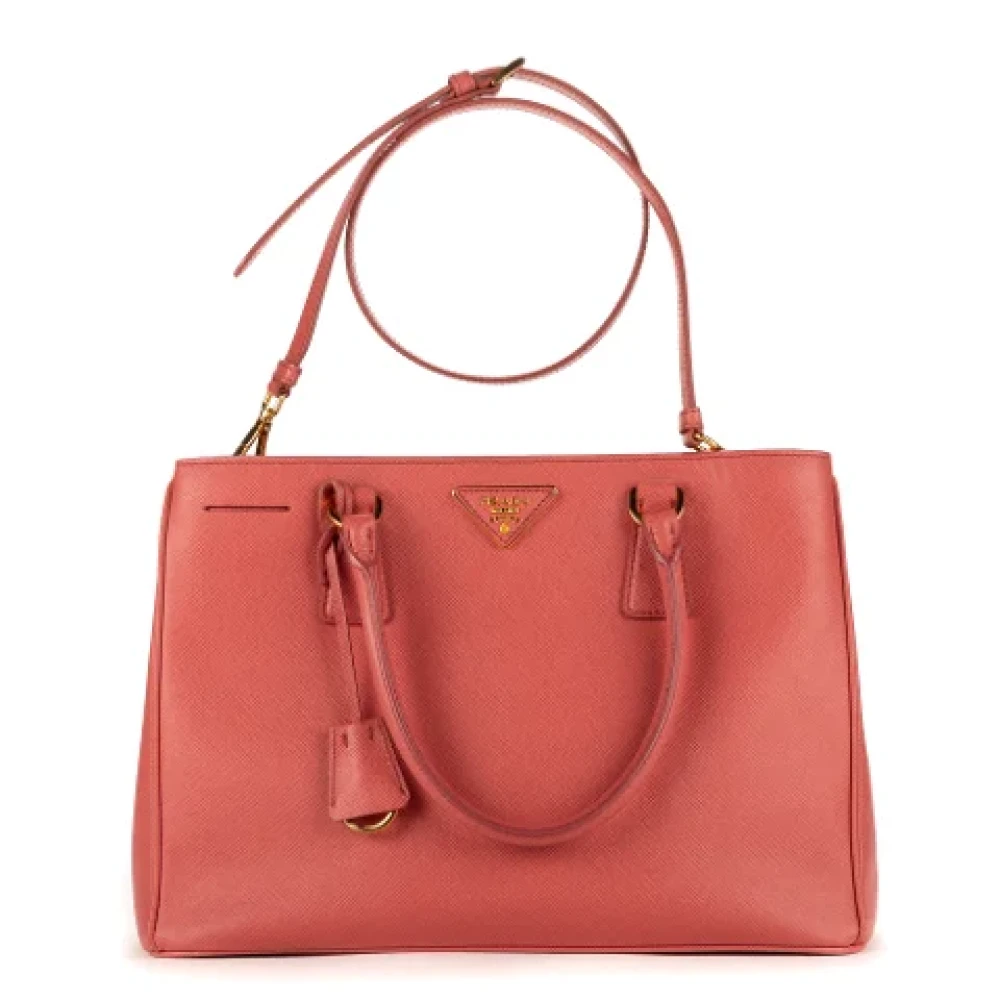 Prada Vintage Pre-owned Leather handbags Pink Dames