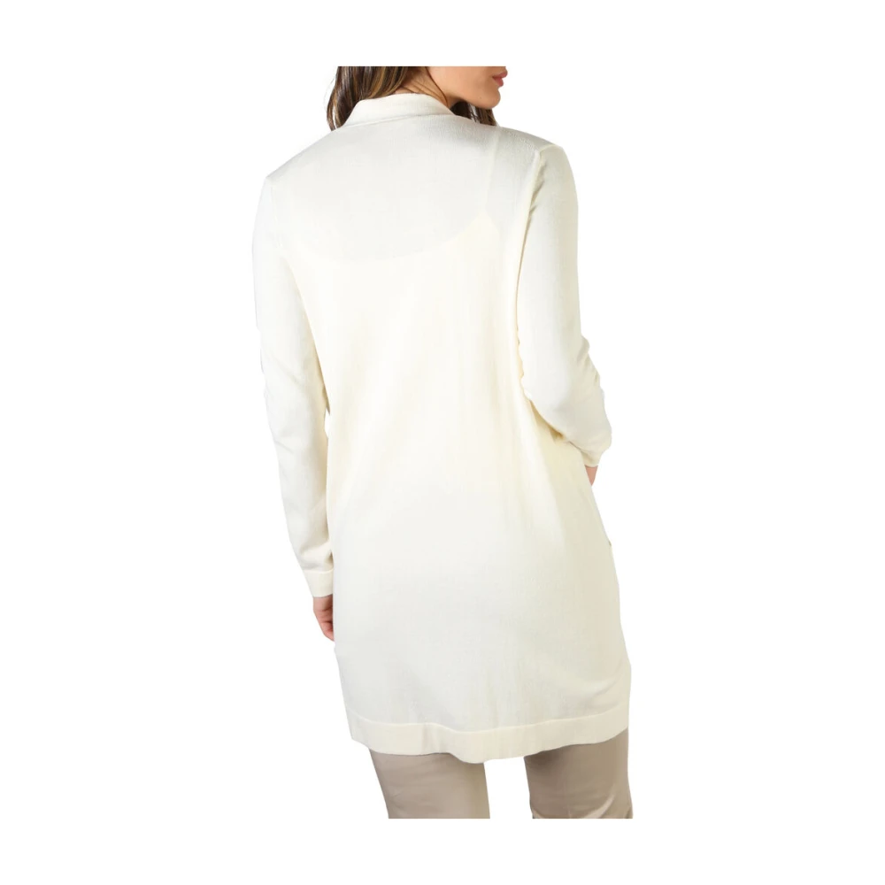 Fontana Milano 1915 Jersey Lange Mouw Katoen Monokleur White Dames