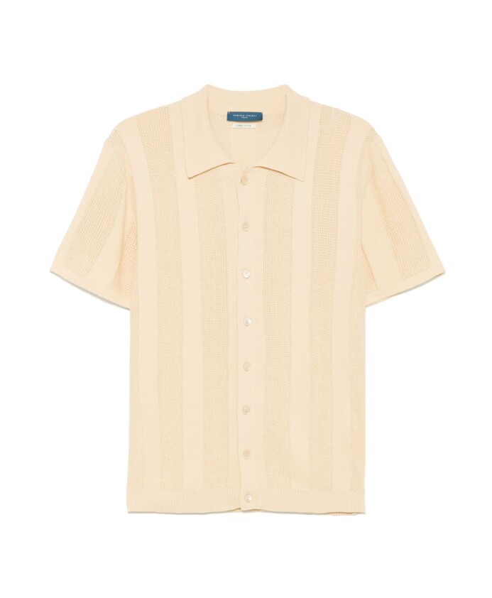 beige-ribbed-cuffs-short-sleeve-shirt