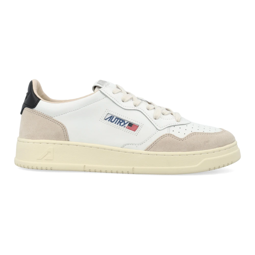 Autry White Sneakers, Male, 10 Uk, Medalist Low Trainers