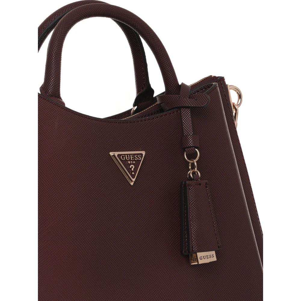 Guess Eco Gloriana Handtas met Schouderband Brown Dames