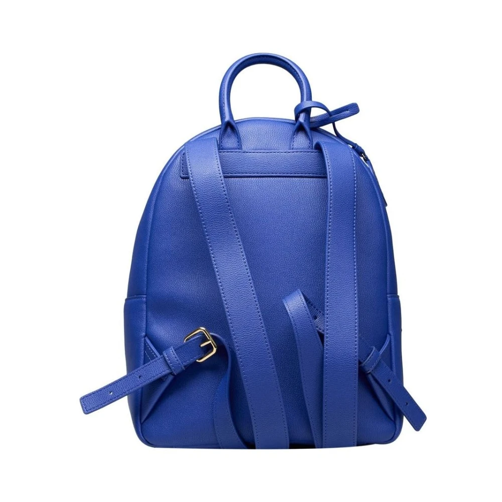 Love Moschino Stijlvolle Rugzak met Verstelbare Banden Blue Dames