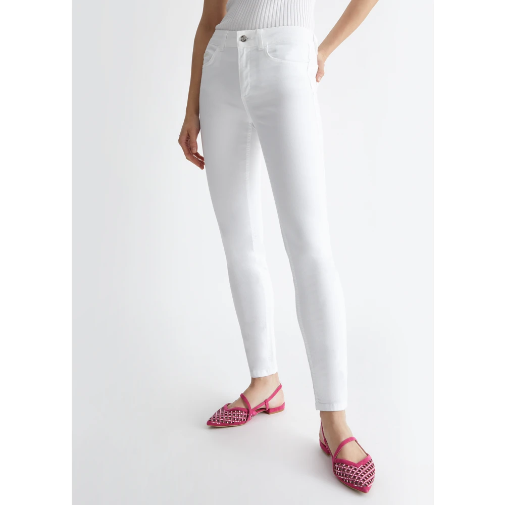 Liu Jo Slim-Fit Jeans voor Vrouwen White Dames