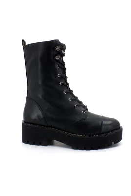Bryce Läder Platform Combat Känga