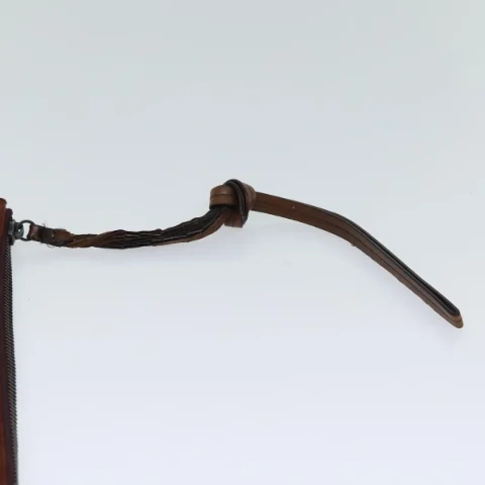 Gucci Vintage Pre-owned Suede pouches Brown Dames
