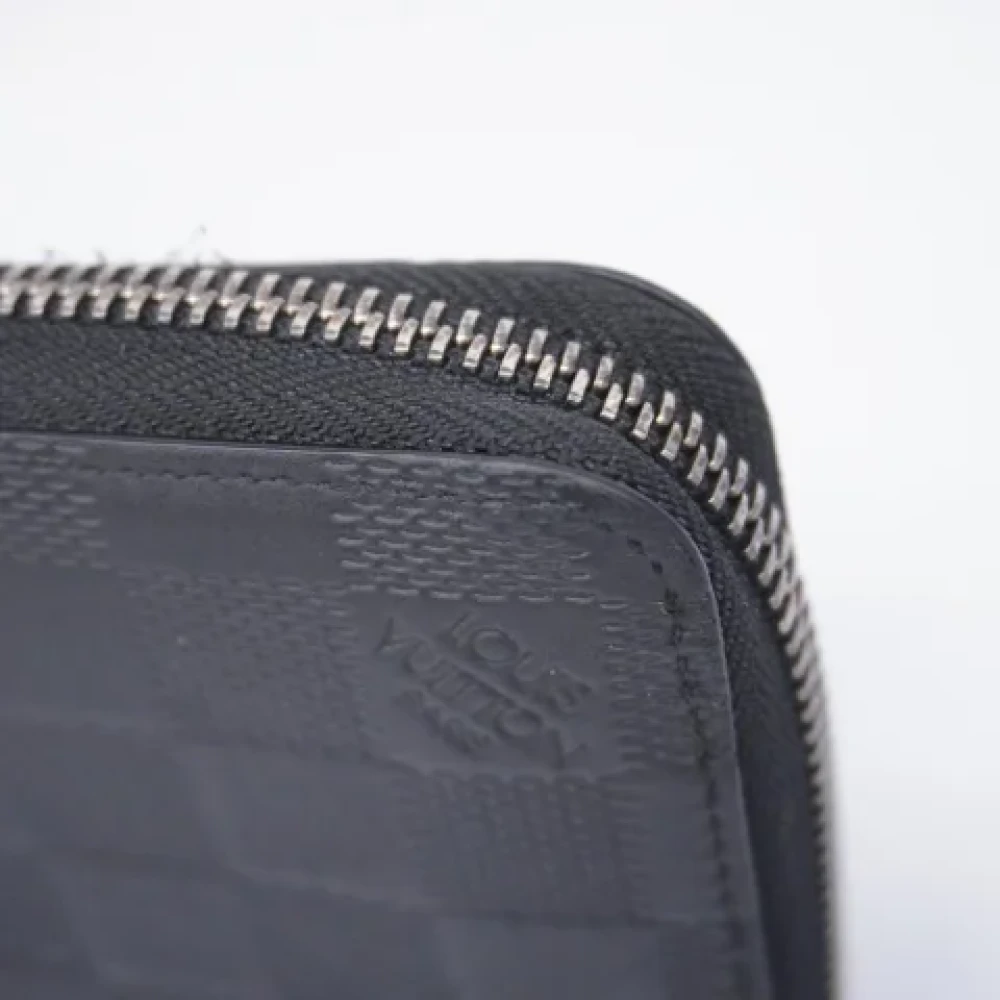 Louis Vuitton Vintage Pre-owned Fabric wallets Black Heren