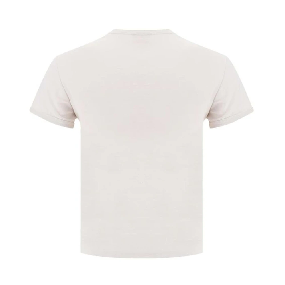 Diesel Monochrome Patroon Katoenen T-Shirt White Dames