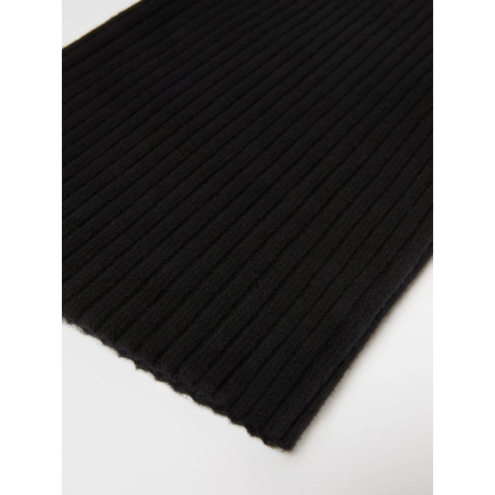 Max Mara Luxe veelzijdige wolmix accessoire Black Dames