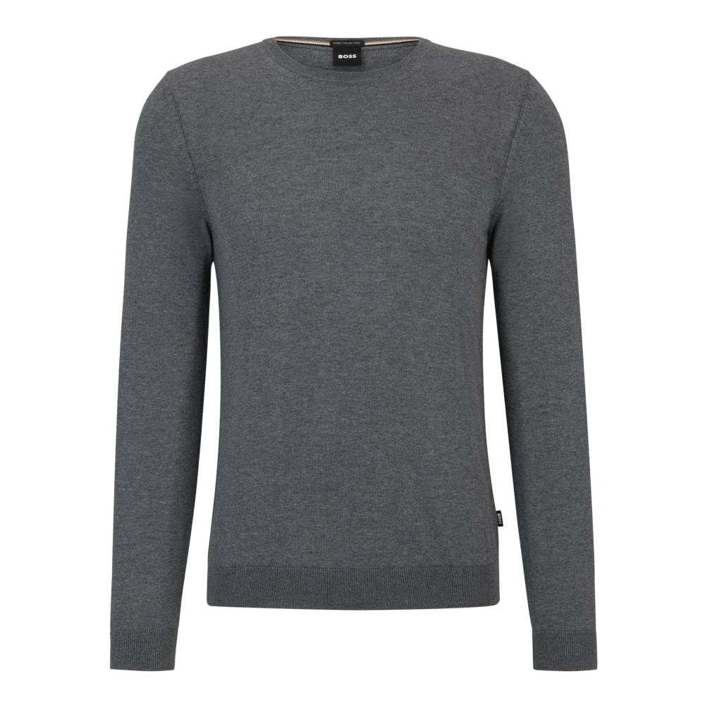 Hugo Boss Essentiële Gedefinieerde Pasvorm Sweater Gray Heren