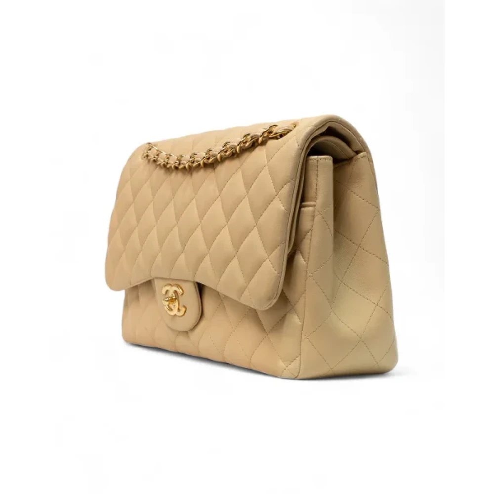 Chanel Vintage Pre-owned Fabric chanel-bags Beige Dames