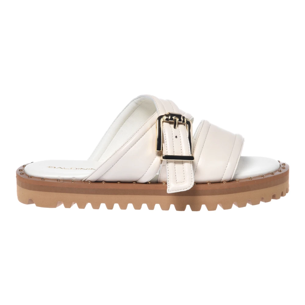 Baldinini - Mule De Cuero - Shoes - Mujer - Blanco - 41 Eu