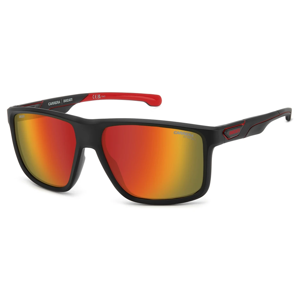 Carrera Men's Multicolor Sunglasses, 60 Mm, Matte Black/Red Sunglasses