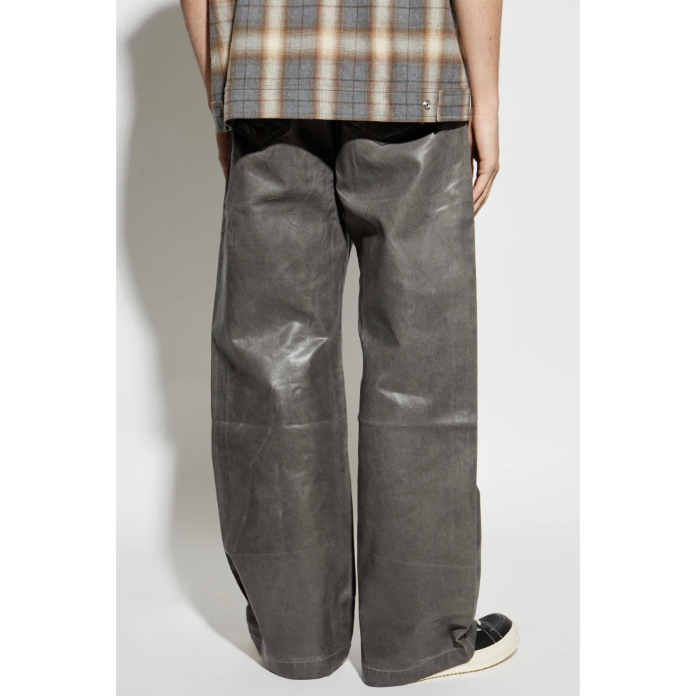 Rick Owens Geth Denim Jeans Gray Heren