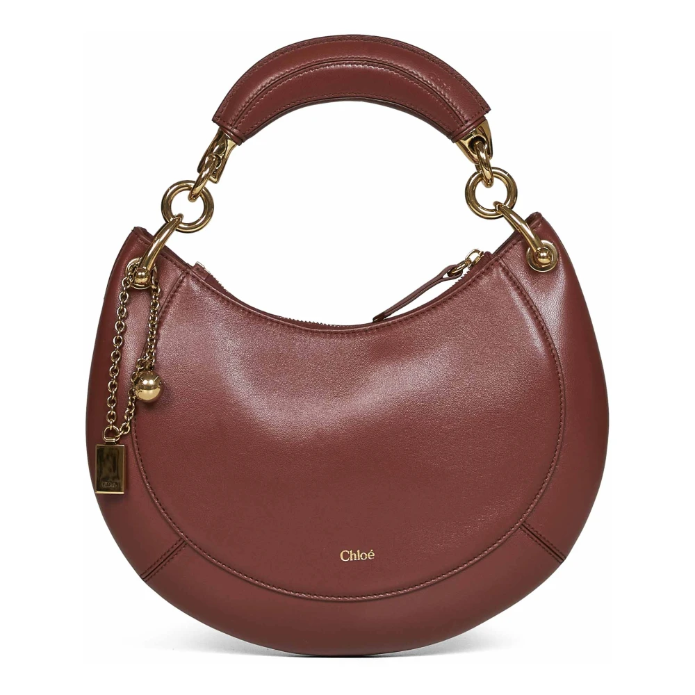 Chloé Brown Handbags, Female, One Size, Banana Zipped Hobo
