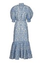 blue-lantern-midi-dress