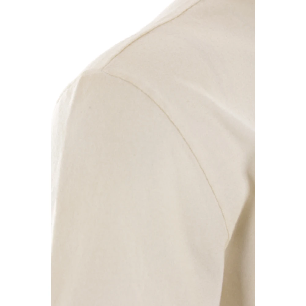 Golden Goose Witte Oversize T-shirt met Logo Print White Heren