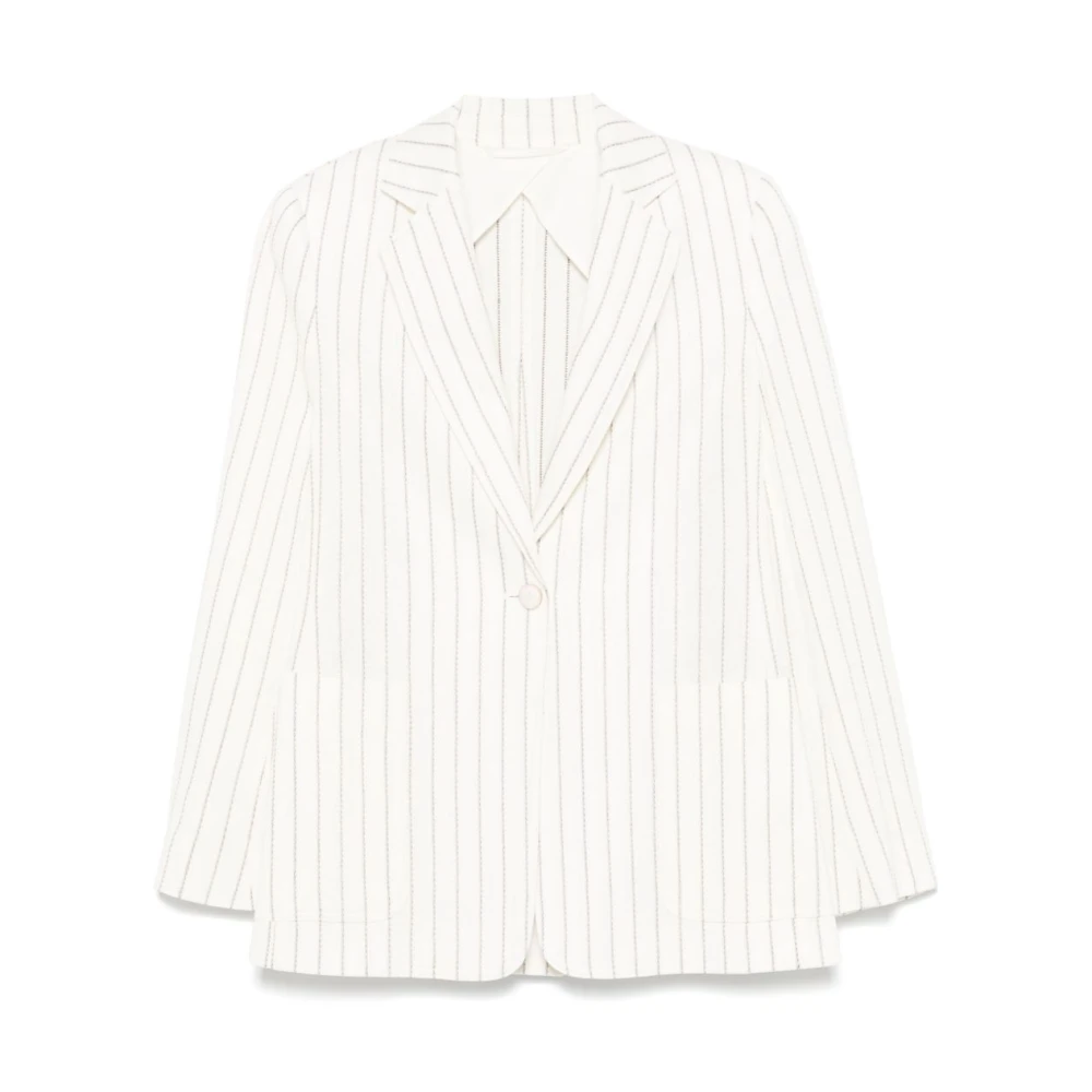 Max Mara Women's White Blazers, L, Jadi Blazer
