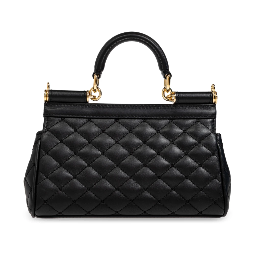Dolce & Gabbana Schoudertas Klein Sicily Black Dames