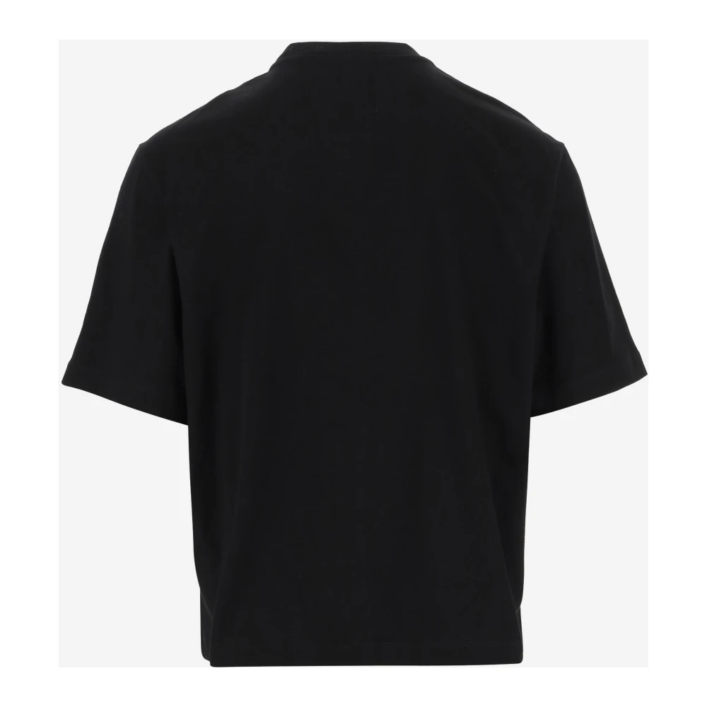 Versace Katoenen Crew Neck T-shirt Zwart Black Heren