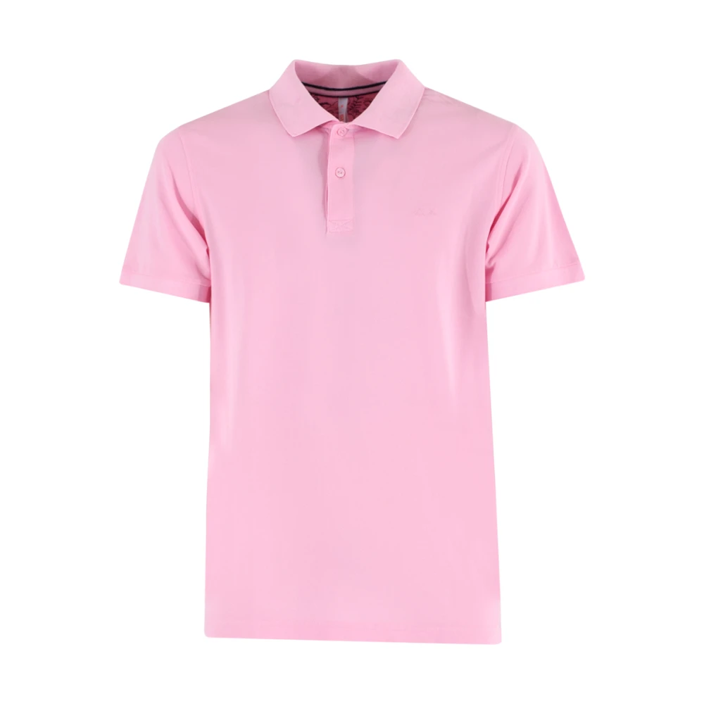 Sun68 Polo Shirts Pink Heren
