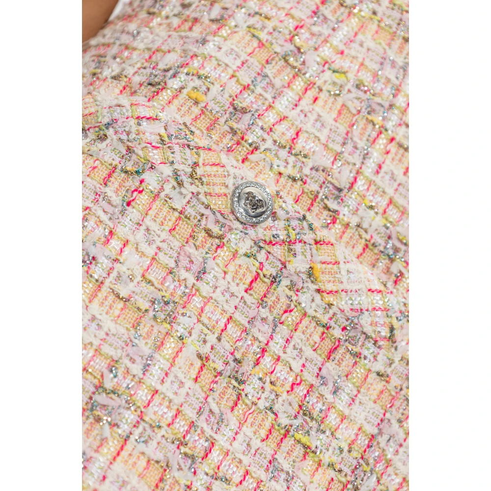 Versace Tweed Jurk Pink Dames