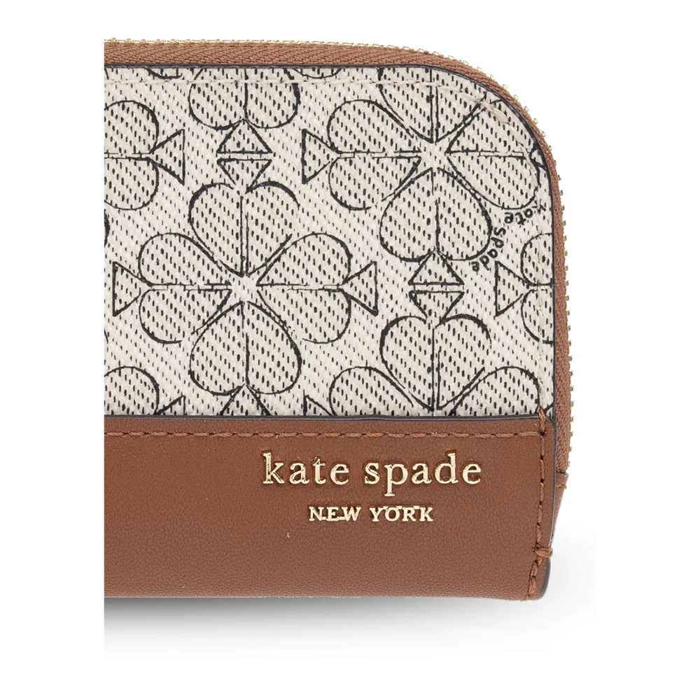 Kate Spade Portemonnee Schop Bloem Brown Dames
