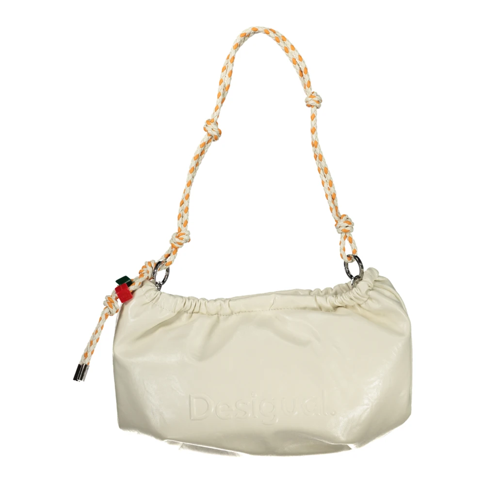 Desigual Women's White Half Logo Waverly Bag