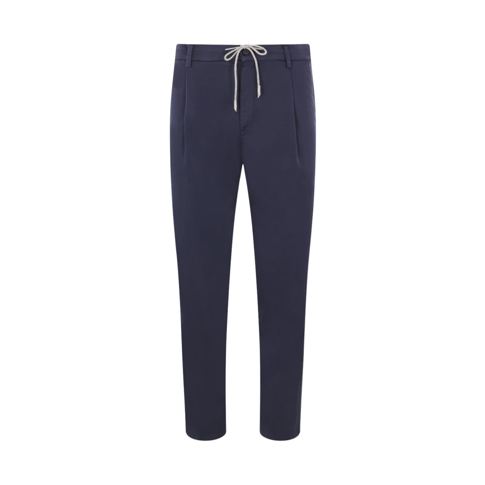 Eleventy Blauwe Slim-Fit Broek Blue Heren