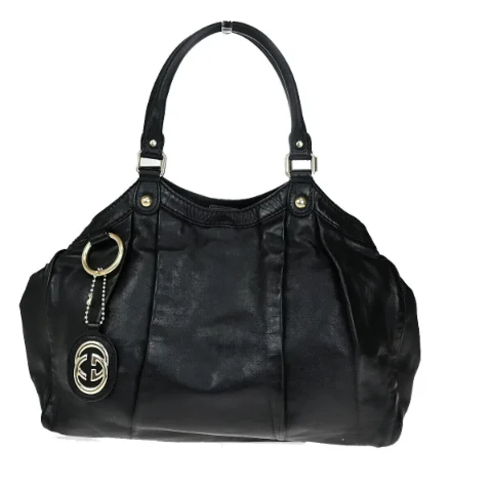 Gucci Vintage Pre-owned Leather gucci-bags Black Dames