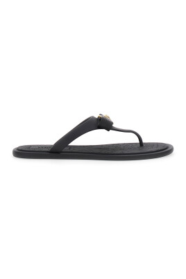 sandales-noires-avec-ruban-et-tete-de-meduse