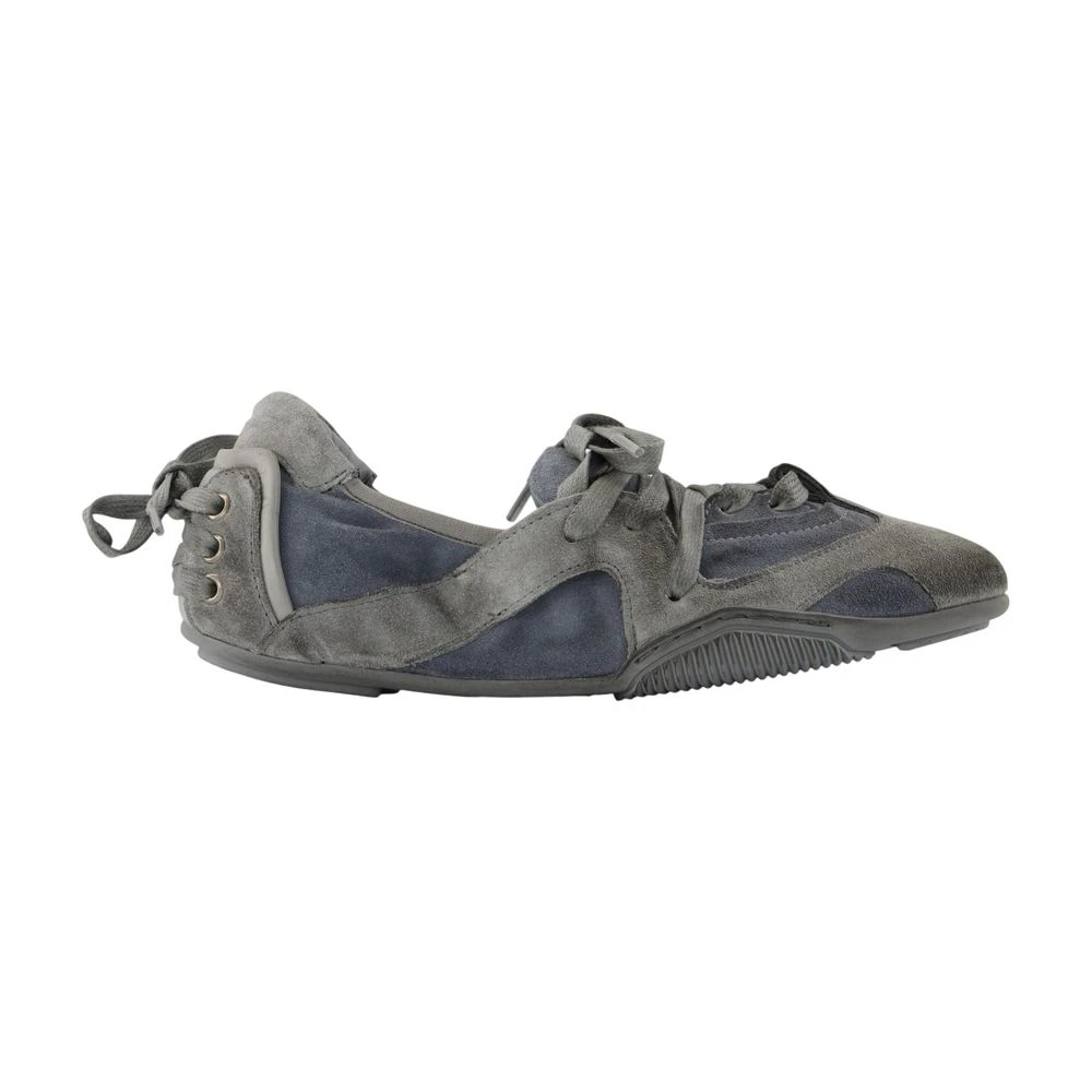 Acne Studios Laced Panelled Sneakers Dames Schoenen Grijs