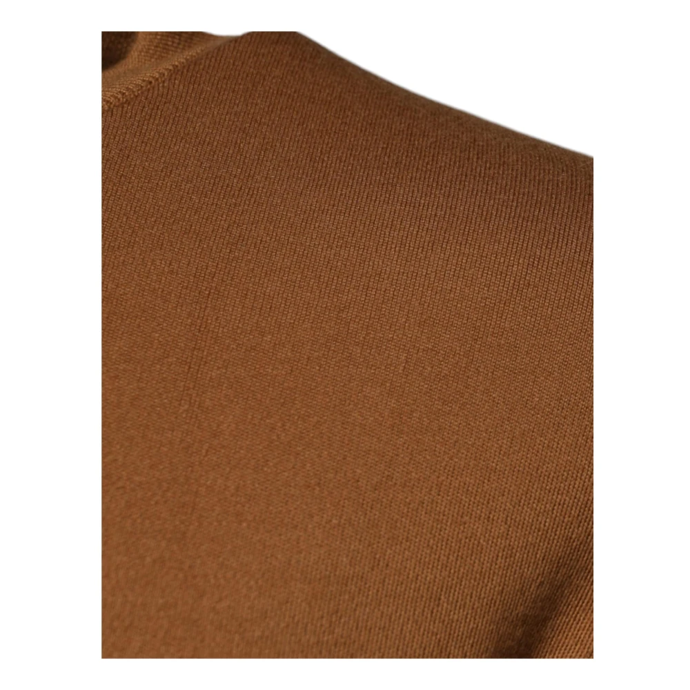 Dolce & Gabbana Bruine Cashmere Logotrui Brown Heren