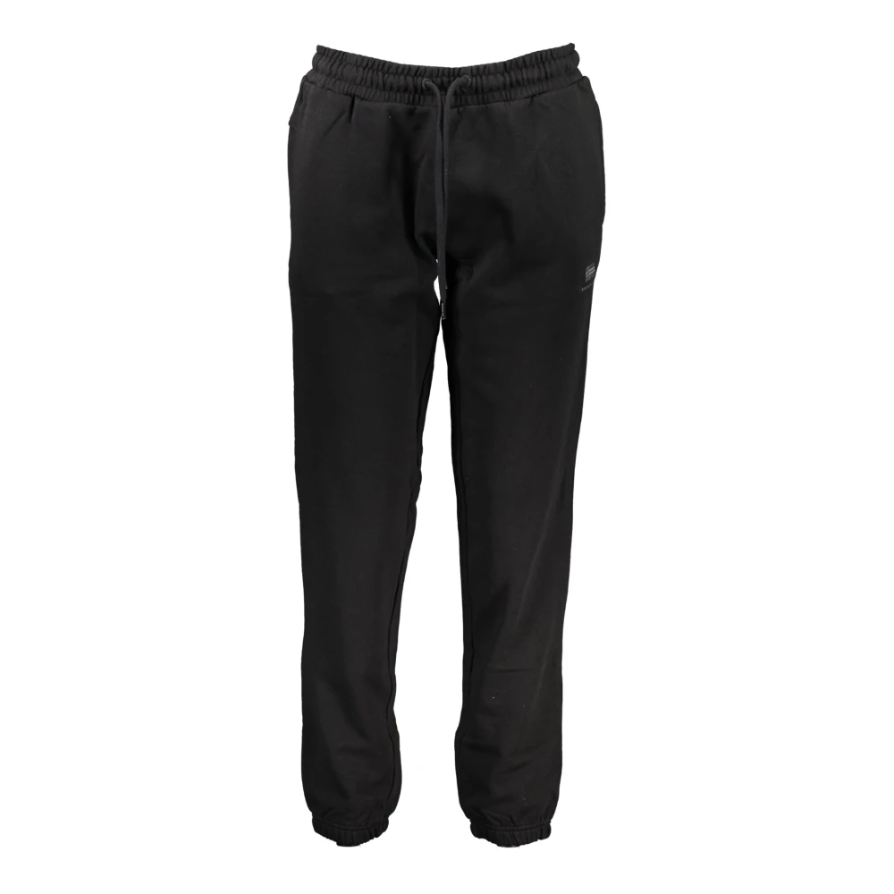 Napapijri Sportieve Zwarte Sweatpants met Borduurwerk Black