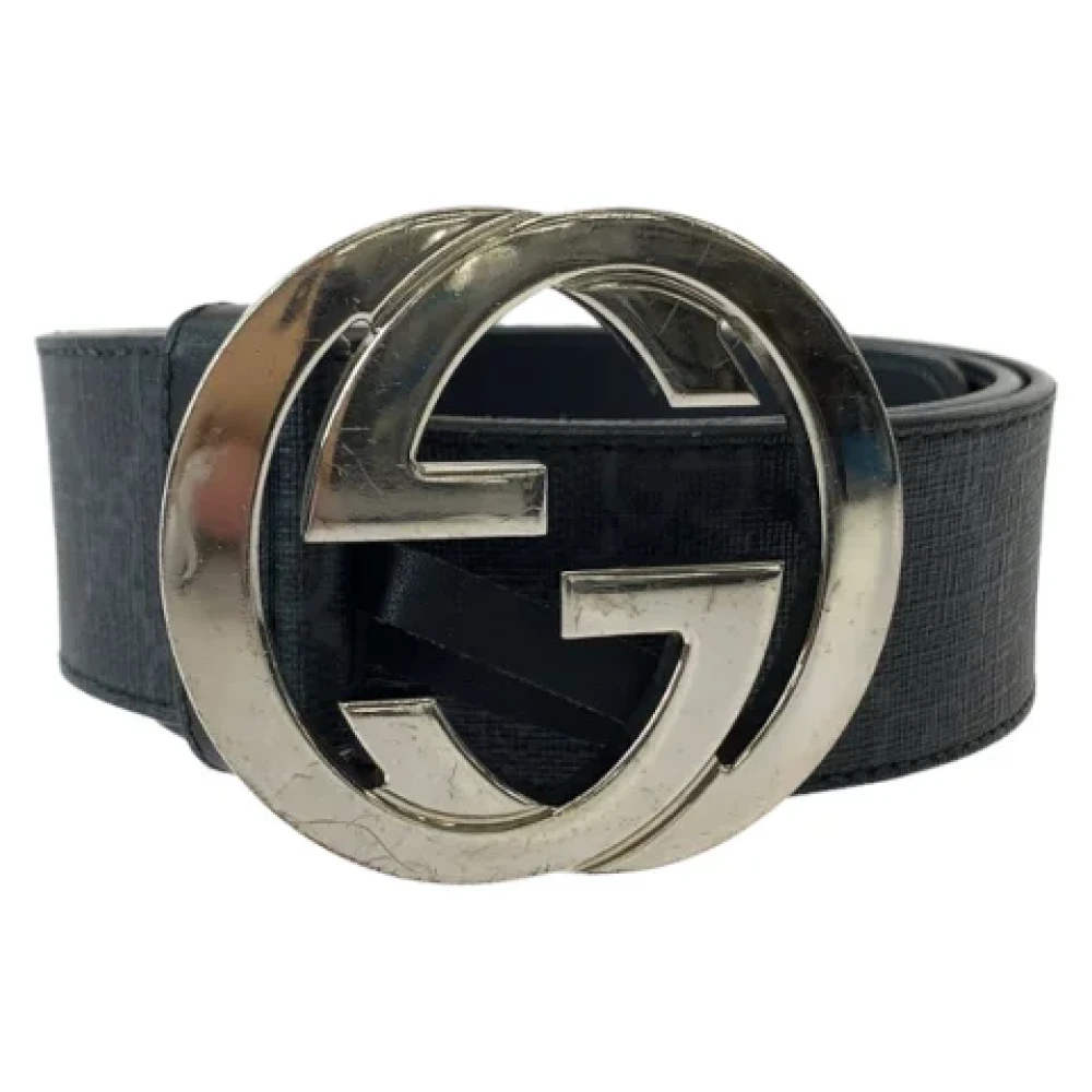 Gucci Vintage Pre-owned Fabric belts Black Heren