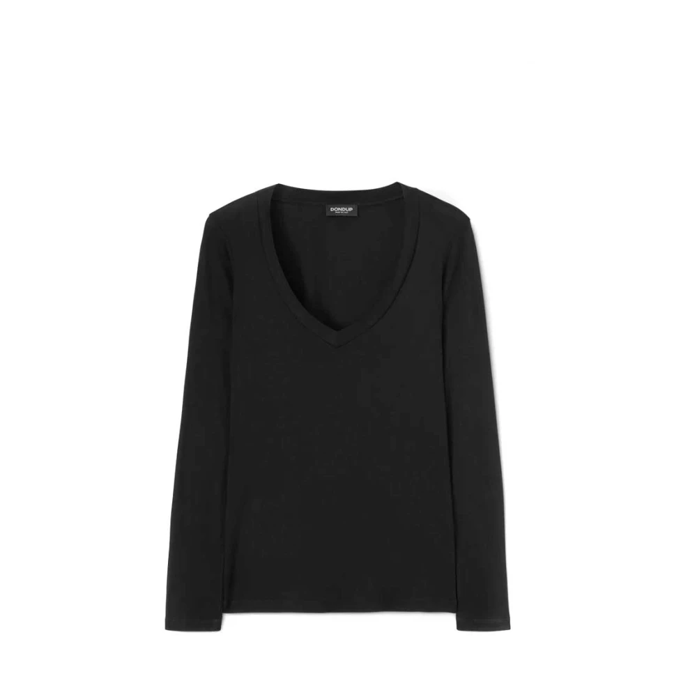 Dondup Mujer Negro Camisetas, Talla: M
