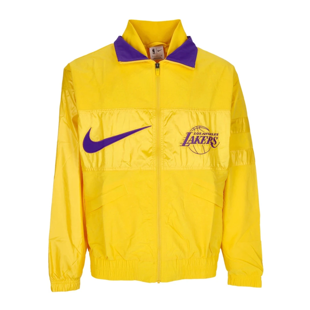 Nike Yellow Training Jackets, Male, L, Nba Courtside Lightweight Jacket