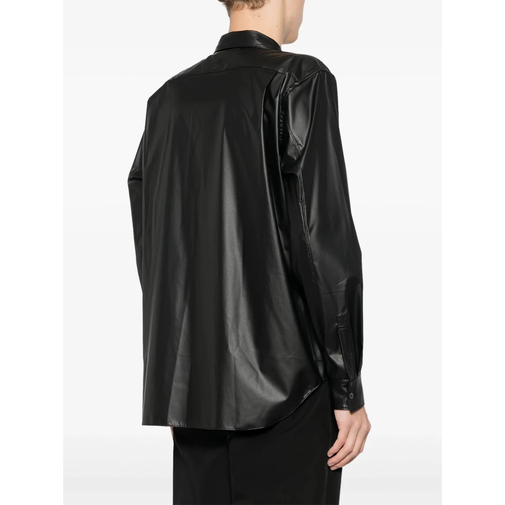 Comme des Garçons Zwarte klassieke kraag overhemd voor mannen Black Heren