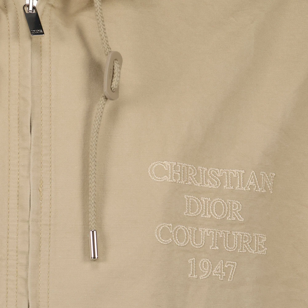 Dior Casual Hoodie Jas 1947 Beige Heren