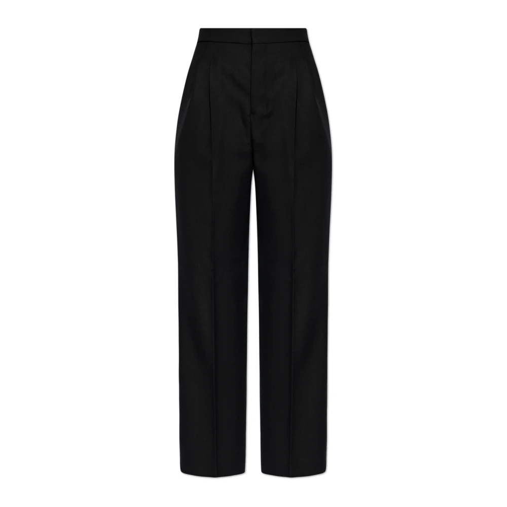 Ami Paris Wollen broek Black Dames