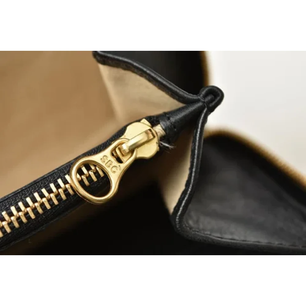 Chloé Pre-owned Leather wallets Black Dames