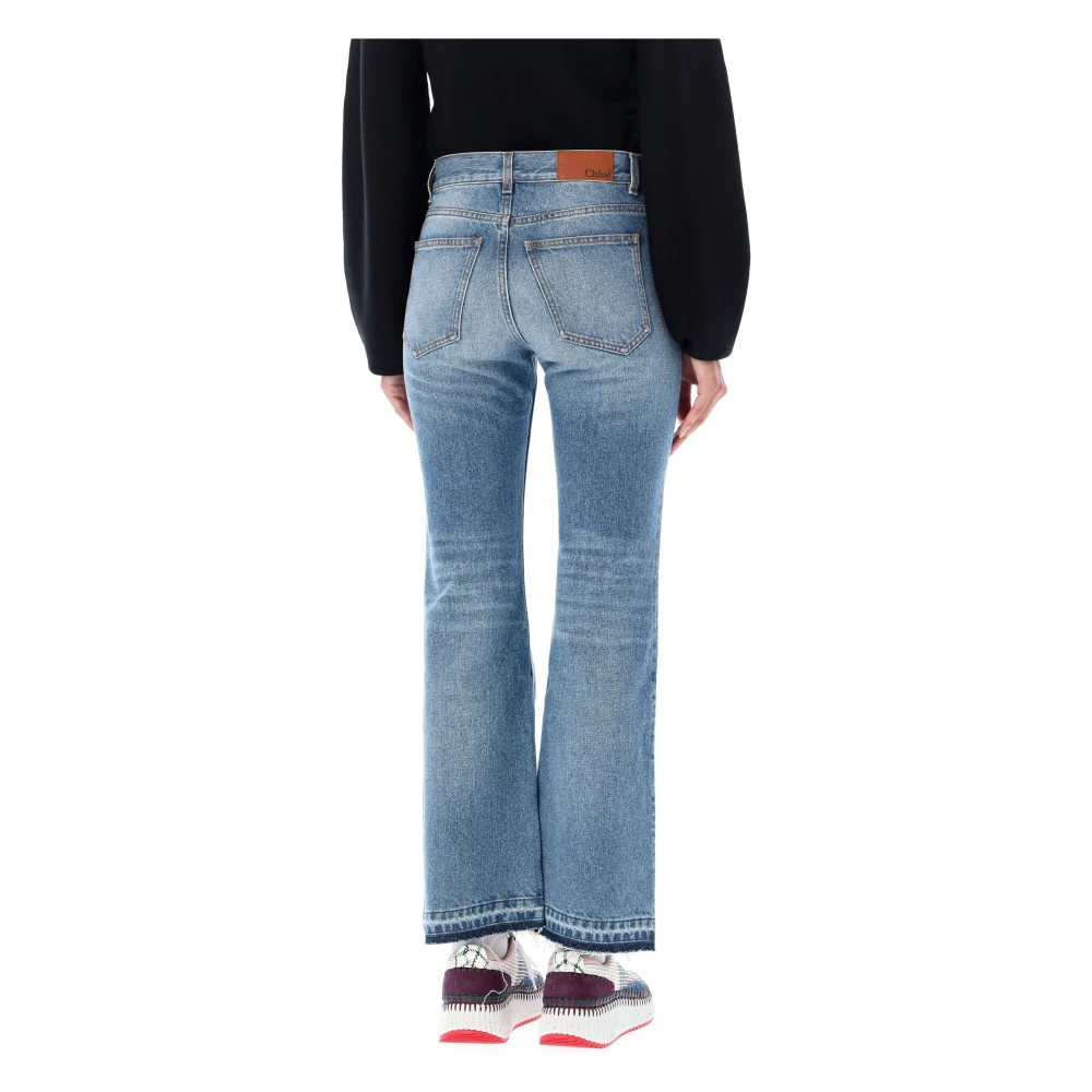 Chloé Stijlvolle Flared Jeans Upgrade Blue Dames
