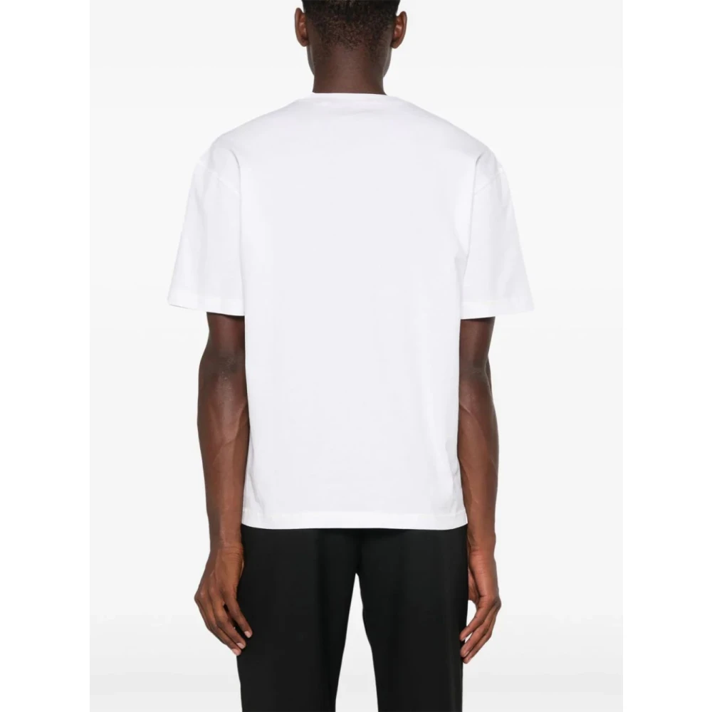 Sunflower Witte Lange Mouw Contrast Tee White Heren