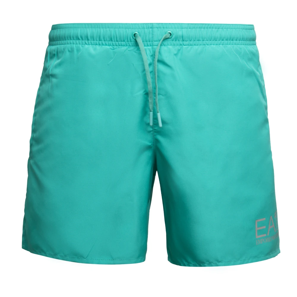 Emporio Armani Ea7 Mannelijk Groente Badmode Heren, Groen, M, Polyester, Sea World Zwemshorts
