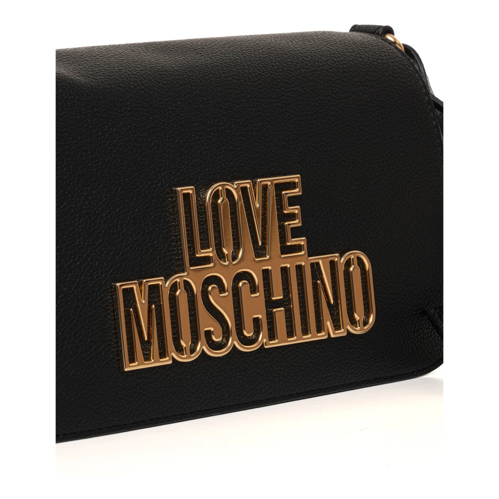 Love Moschino Stijlvolle Kleine Tas met Verstelbare Band Black Dames